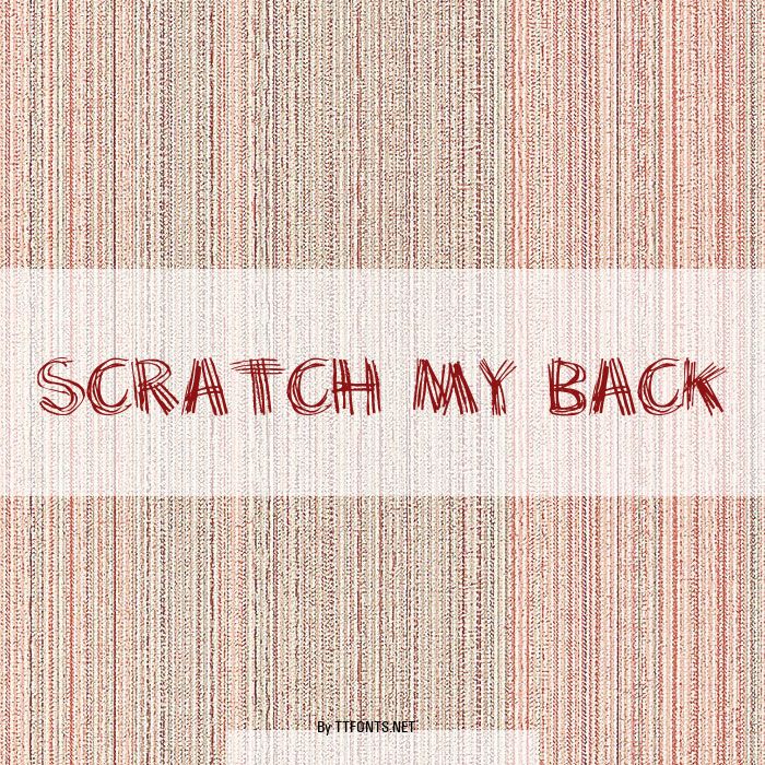 Scratch my back example